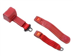 Retractable 2 Point Lap Seat Belt with Push Button Buckle