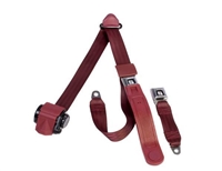 Retractable 3 Point Lap/Shoulder Seat Belt with All Metal Push Button Buckle