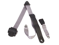 Retractable 3 Point Lap/Shoulder Seat Belt with End Release Buckle