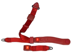 Non-Retractable 3 Point Lap/Shoulder Seat Belt with Push Button Buckle