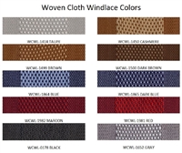 Headliner Samples <br> [ Woven Cloth Windlace ]