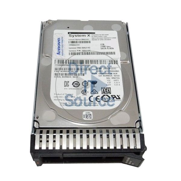 Lenovo 00AJ142 - 1TB 7.2K SATA 6.0Gbps 2.5" Hard Drive