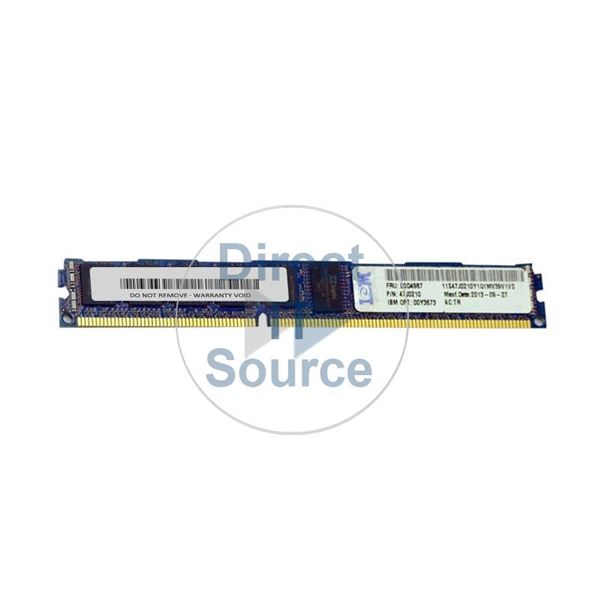 IBM 00D4987 - 8GB DDR3 PC3-10600 ECC Registered 240-Pins Memory