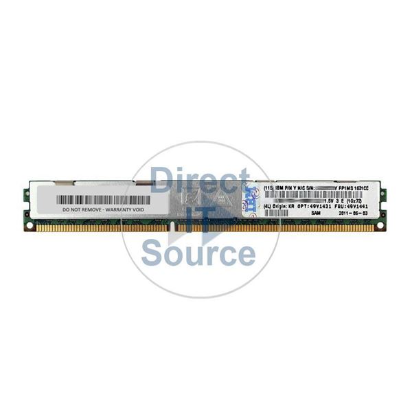 IBM 00D4988 - 8GB DDR3 PC3-12800 ECC Registered Memory