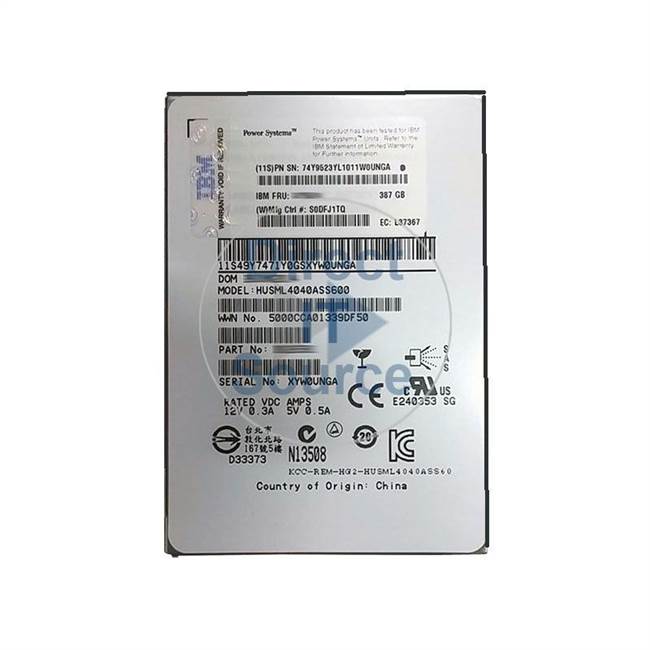 IBM 00E8697 - 387GB SAS 2.5" SSD