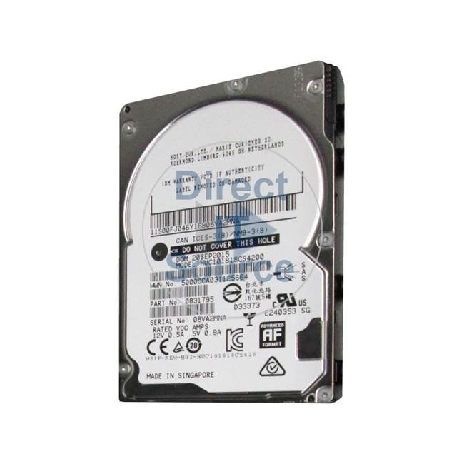 00FJ046 IBM - 1.8TB 10K SAS 2.5" Cache Hard Drive