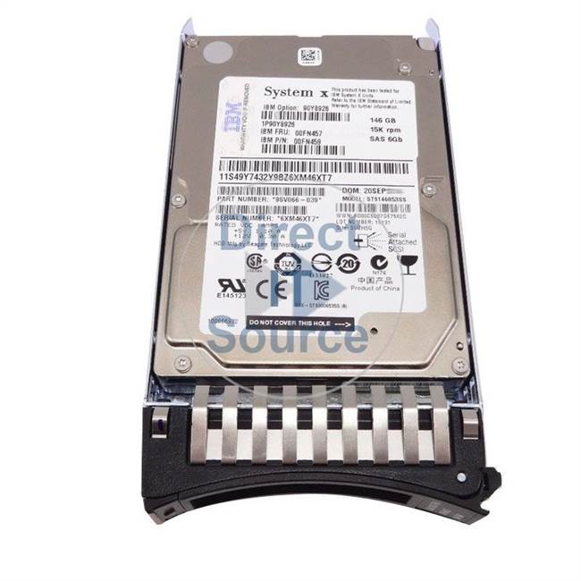 00FN457 IBM - 146GB 15K SAS 2.5" Cache Hard Drive