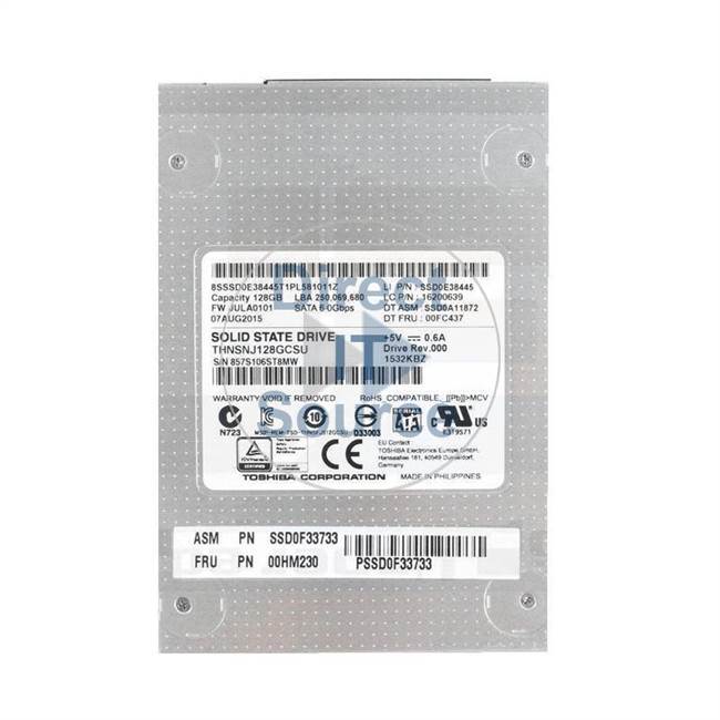 00HM230 IBM - 128GB SATA 2.5" Cache Hard Drive