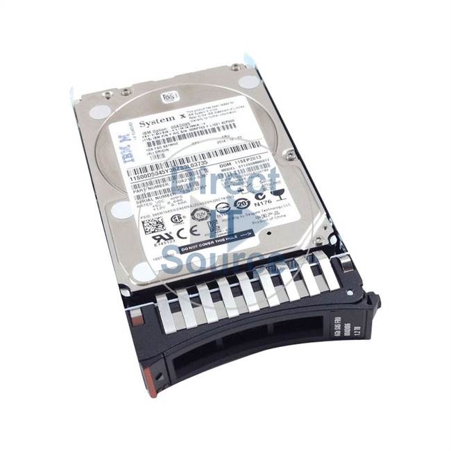 00RP763 IBM - 1.2TB 10K SAS 2.5" Cache Hard Drive