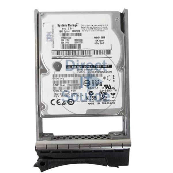 IBM 00W1236 - 900GB 10K SAS 6.0Gbps 2.5" Hard Drive