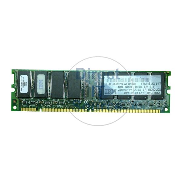 IBM 01K1137 - 64MB SDRAM PC-100 Memory