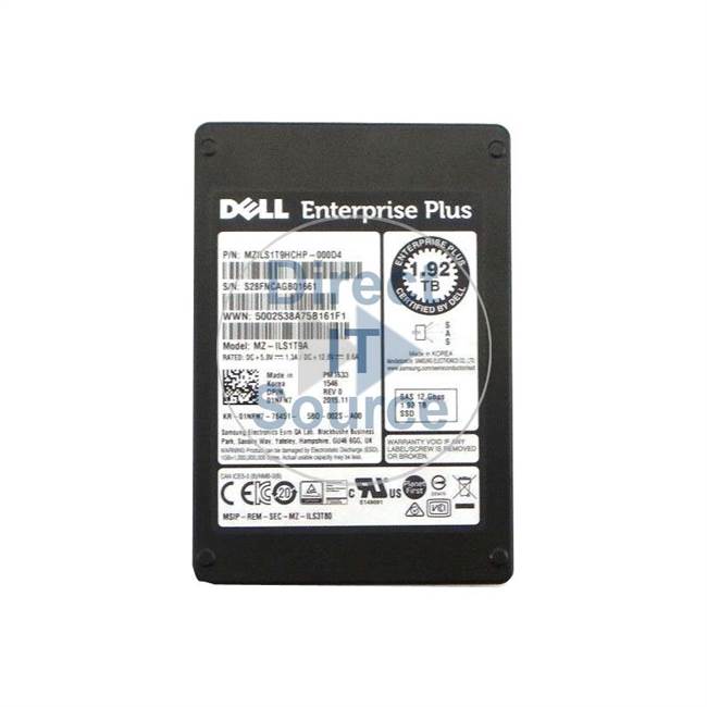 Dell 01NFN7 - 1.92TB SAS 2.5" SSD