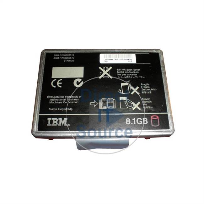 IBM 02K0514 - 8.1GB 4.9K ATA-33 2.5" Hard Drive