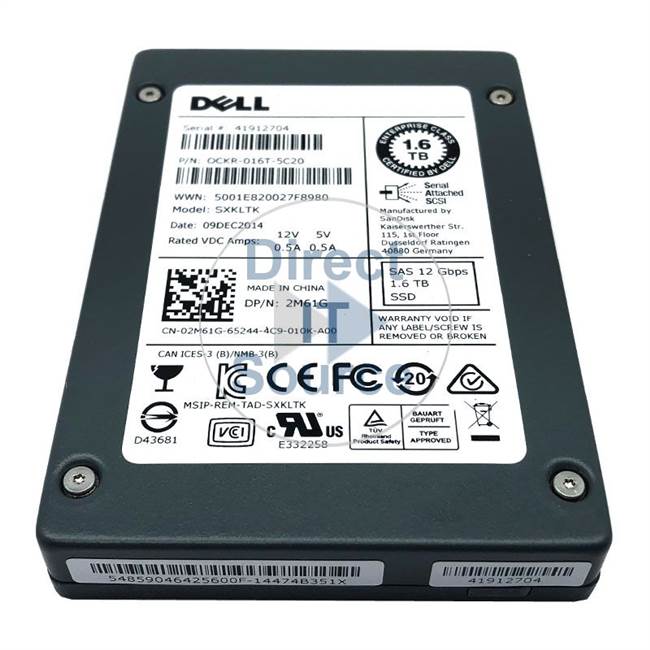 Dell 02M61G - 1.6TB SAS 2.5" SSD