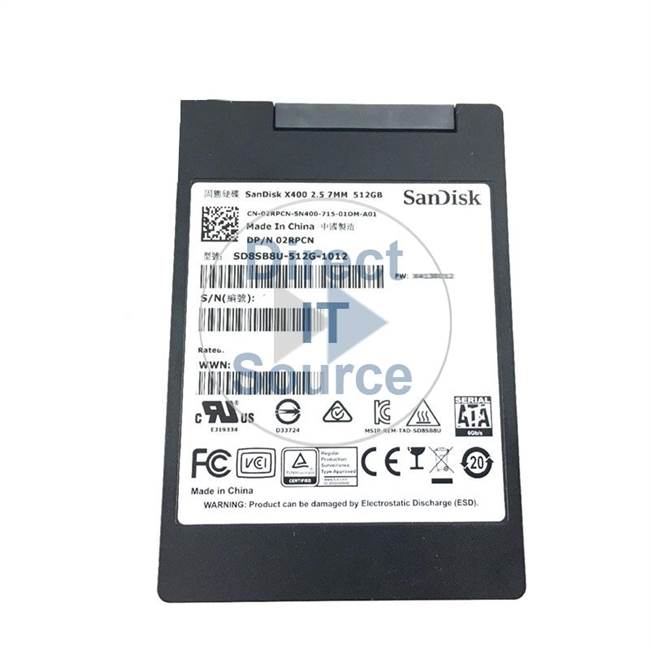 Dell 02RPCN - 512GB SATA 2.5" SSD