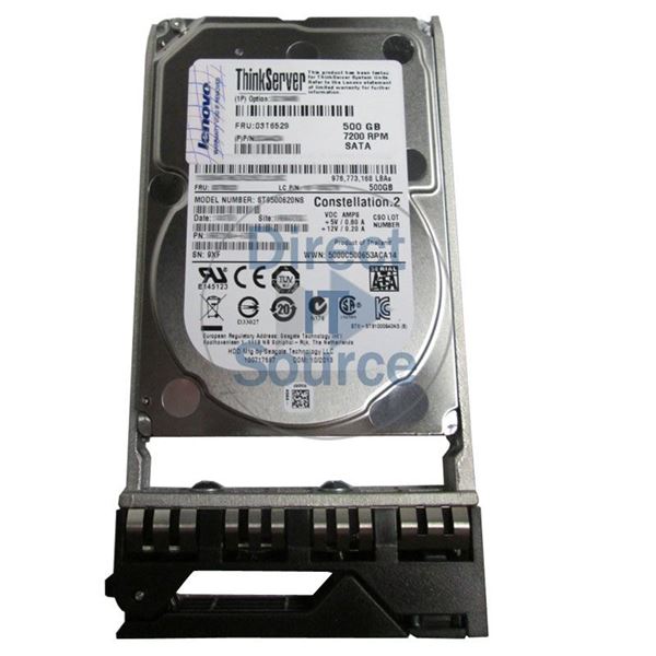 Lenovo 03T6529 - 500GB 7.2K SATA 2.5" Hard Drive