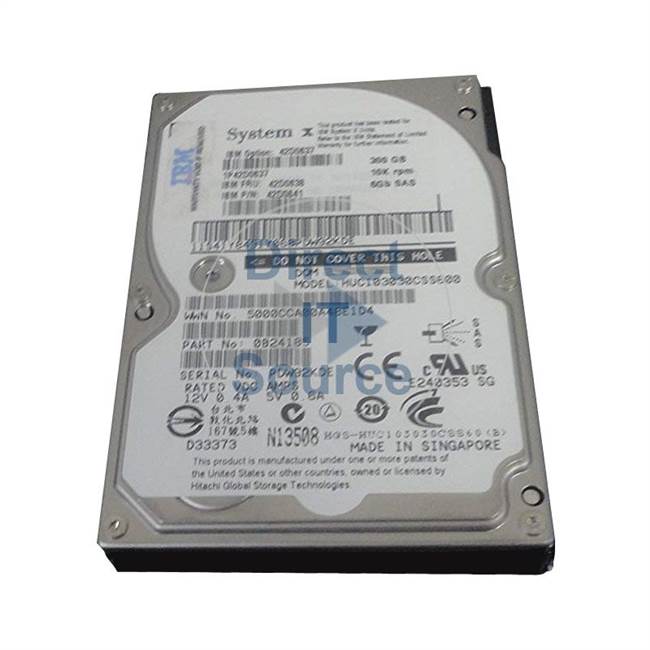 03X3693 IBM - 300GB 10K SAS 2.5" Cache Hard Drive