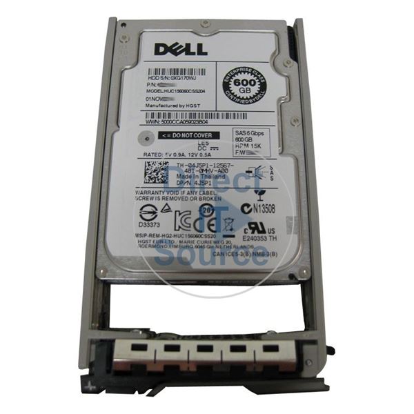 Dell 04J5P1 - 600GB 15K SAS 6.0Gbps 2.5" Hard Drive