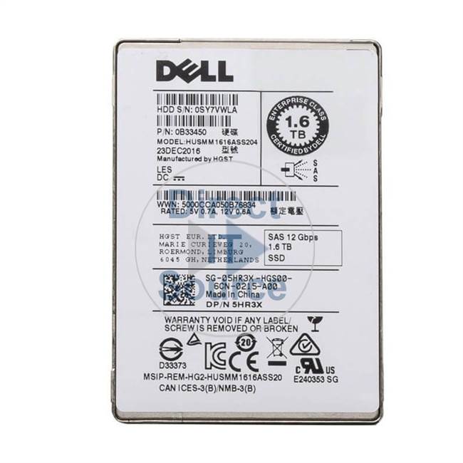 Dell 05HR3X - 1.6TB SAS 2.5" SSD