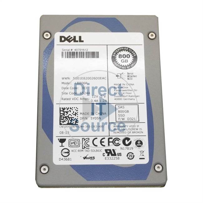 Dell 05Y05N - 800GB SAS 2.5" SSD