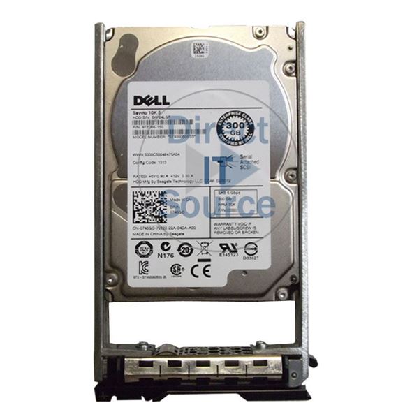 Dell 0745GC - 300GB 10K SAS 6.0Gbps 2.5" 64MB Cache Hard Drive
