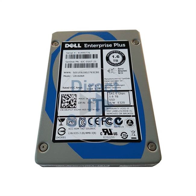 Dell 082FG7 - 1.6TB SAS 2.5" SSD