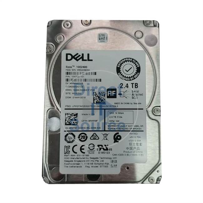 Dell 08YWH3 - 2.4TB 10K SAS 2.5Inch Cache Hard Drive