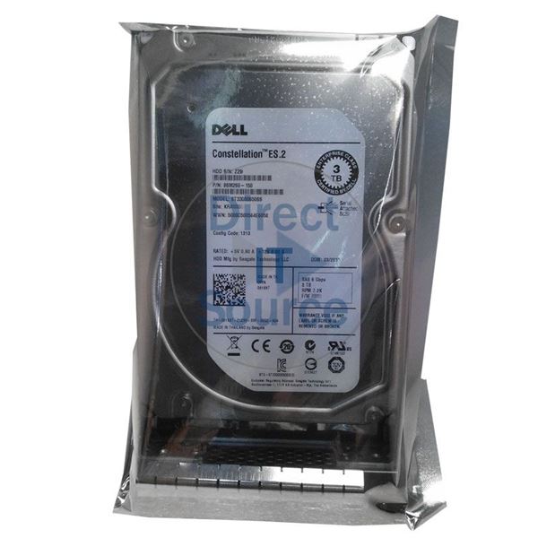 Dell 091K8T - 3TB 7.2K SAS 6.0Gbps 3.5" 64MB Cache Hard Drive