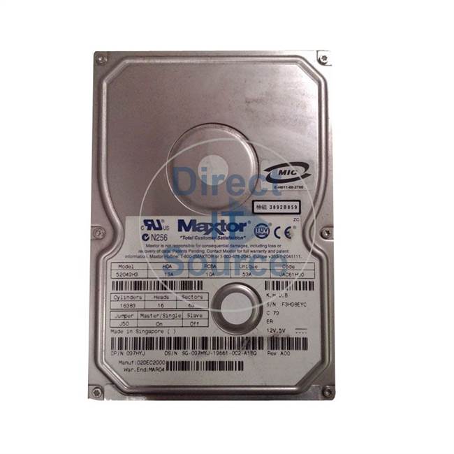 Dell 097HYJ - 20GB 7.2K IDE 3.5" Hard Drive