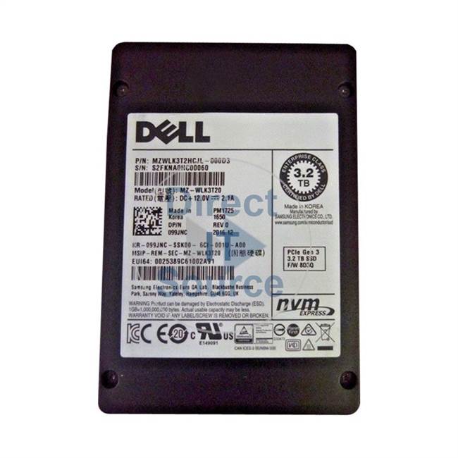 Dell 099JNC - 3.2TB SATA 2.5" SSD