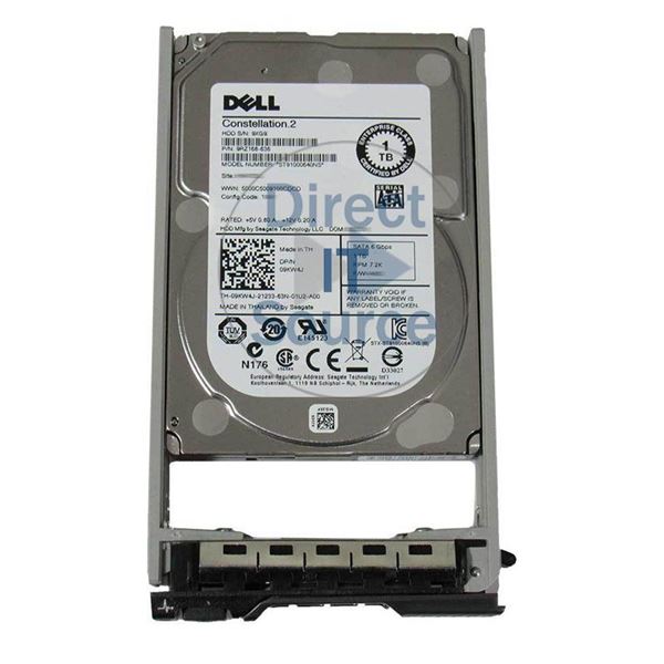 Dell 09KW4J - 1TB 7.2K SATA 6.0Gbps 2.5" 64MB Cache Hard Drive