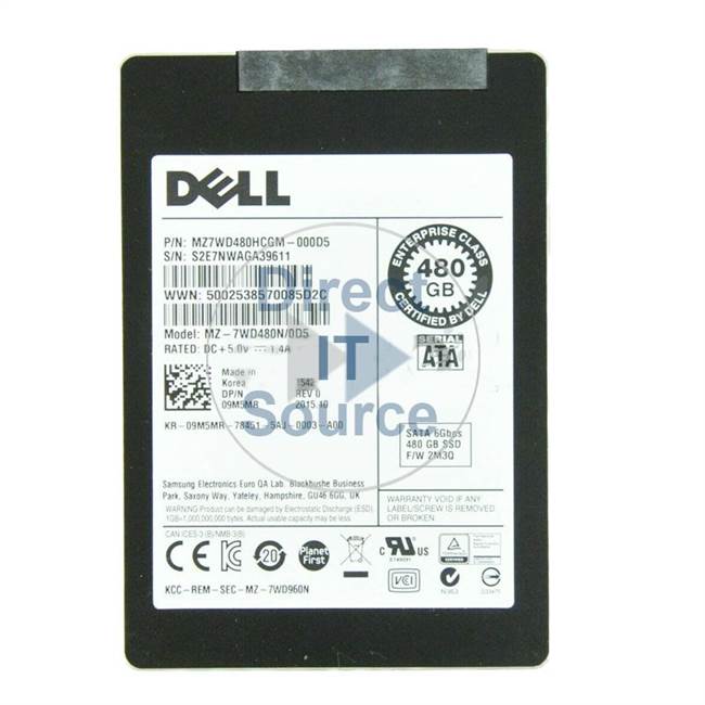 Dell 09M5MR - 480GB SATA 2.5" SSD