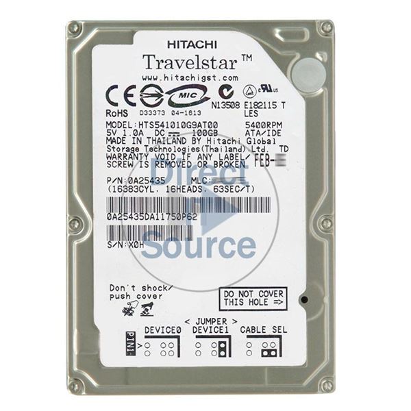Hitachi 0A25435 - 100GB 5.4K IDE 2.5Inch 8MB Cache Hard Drive