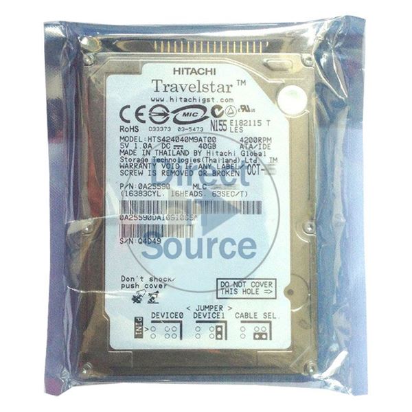 Hitachi 0A25590 - 40GB 4.2K IDE 2.5Inch 2MB Cache Hard Drive