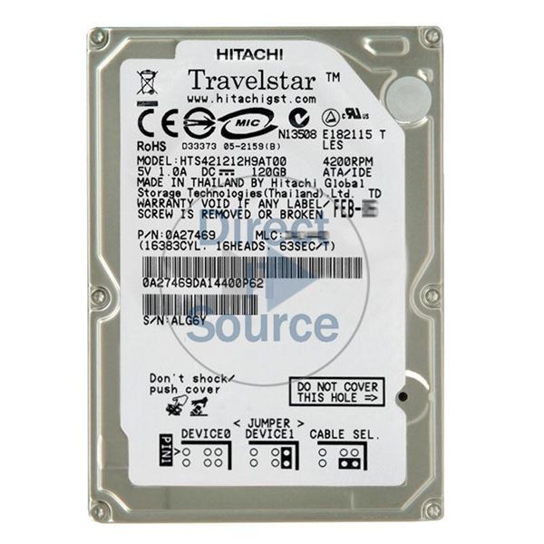 Hitachi 0A27469 - 120GB 4.2K IDE 2.5Inch 8MB Cache Hard Drive