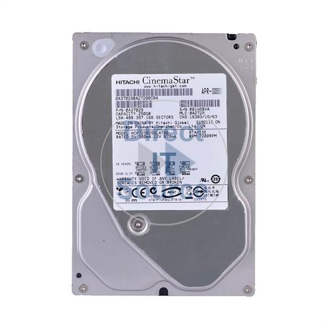 0A37029 Hitachi - 250GB 7.2K IDE 3.5" Cache Hard Drive