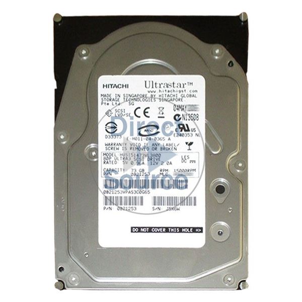 Hitachi 0B21253 - 73GB 15K 80-PIN Ultra-320 SCSI 3.5Inch 16MB Cache Hard Drive