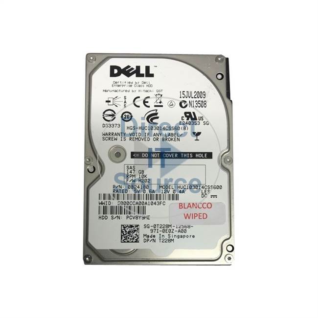Dell 0B24180 - 147GB 10K SAS 2.5" Cache Hard Drive