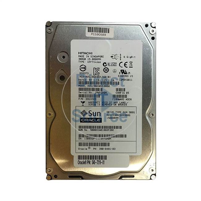 0B24509 Hitachi - 300GB 15K SAS 3.5" Cache Hard Drive