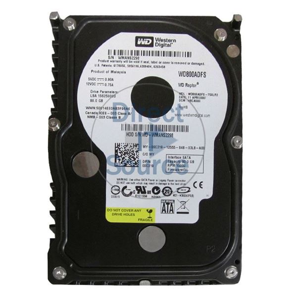 Dell 0C319 - 80GB 10K SATA 3.5" 16MB Cache Hard Drive