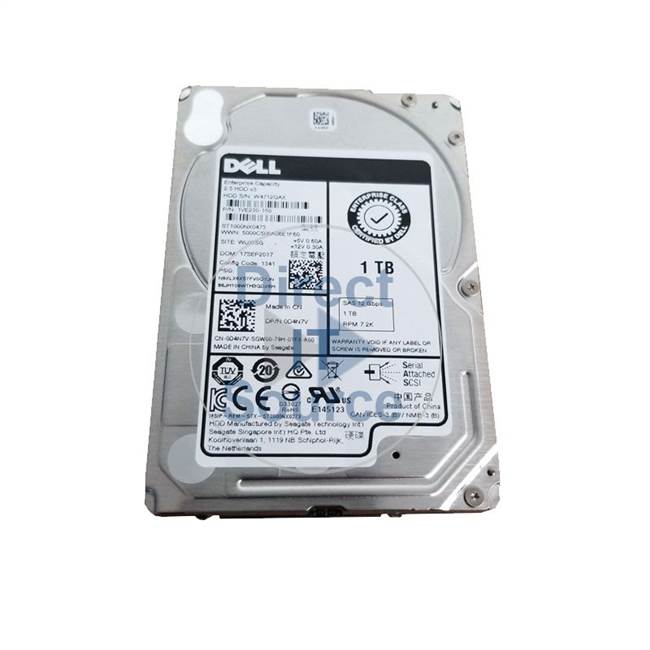 Dell 0D4N7V - 1TB 7.2K SAS 2.5Inch Cache Hard Drive