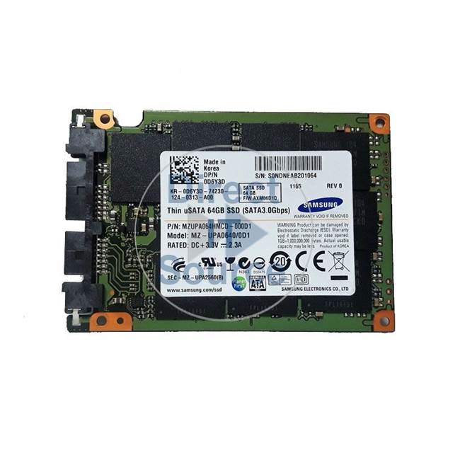 Dell 0D6Y3D - 64GB uSATA 1.8" SSD