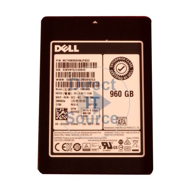 Dell 0DD4G0 - 960GB SATA 2.5" SSD
