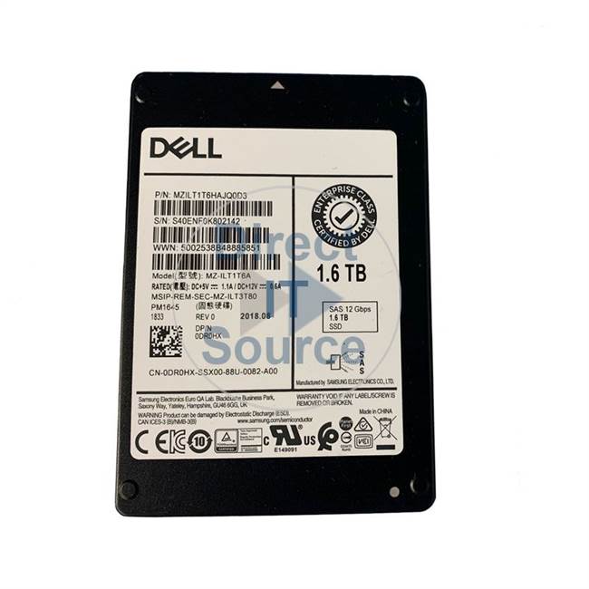 Dell 0DR0HX - 1.6TB SAS 2.5" SSD