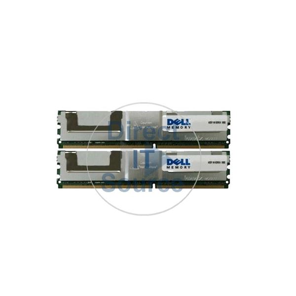 Dell 0DR297 - 8GB 2x4GB DDR2 PC2-5300 ECC Fully Buffered 240-Pins Memory
