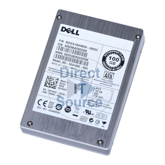 Dell 0DYW42 - 100GB SATA 2.5" SSD