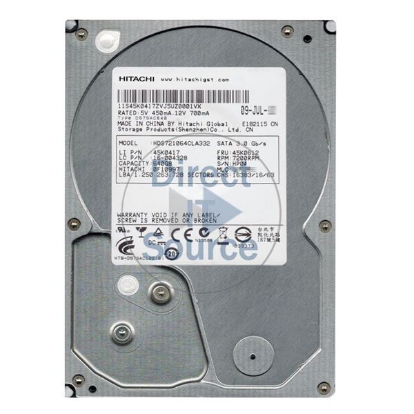 Hitachi 0F10997 - 640GB 7.2K SATA 3.0Gbps 3.5Inch 32MB Cache Hard Drive