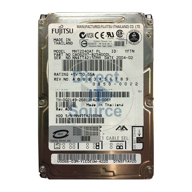 Dell 0G2149 - 40GB 4.2K IDE 2.5" Hard Drive