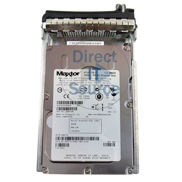 Dell 0G8774 - 300GB 10K SAS 3.0Gbps 3.5" 16MB Cache Hard Drive