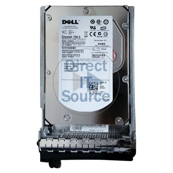 Dell 0GY581 - 73GB 15K SAS 3.0Gbps 3.5" Hard Drive